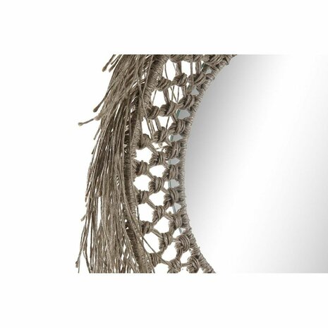 Wandspiegel DKD Home Decor Kristal Natuurlijk Touw (60 x 4 x 60 cm) 2