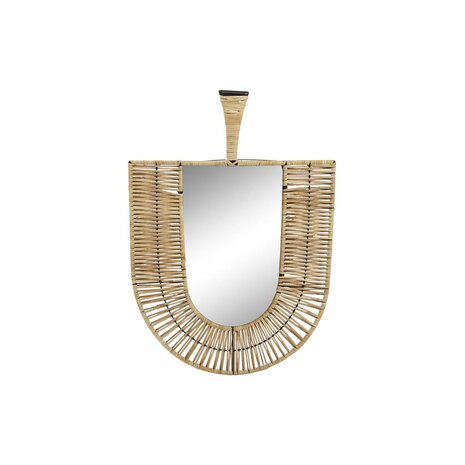 Wandspiegel DKD Home Decor Bruin Rotan Waaier Tropisch (50 x 2,5 x 72 cm) 1
