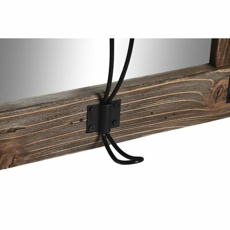 Wandspiegel DKD Home Decor Verouderde afwerking Kristal Metaal Bruin (40 x 9 x 68 cm) 2