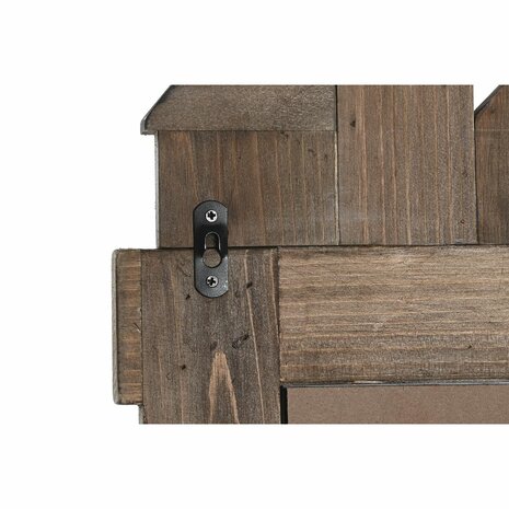 Wandspiegel DKD Home Decor Verouderde afwerking Kristal Metaal Bruin (40 x 9 x 68 cm) 3
