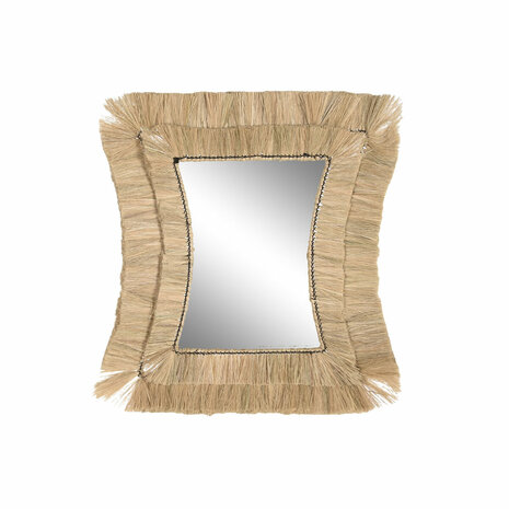 Wandspiegel DKD Home Decor 62 x 4 x 70 cm Kristal Bali Jute 1
