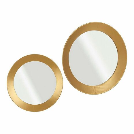 Wandspiegel Kristal Gouden Metaal (80 x 7,5 x 80 cm) 2