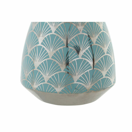 Vaas DKD Home Decor Porselein Turkoois Orientaals Verchroomd 16 x 16 x 18 cm 3