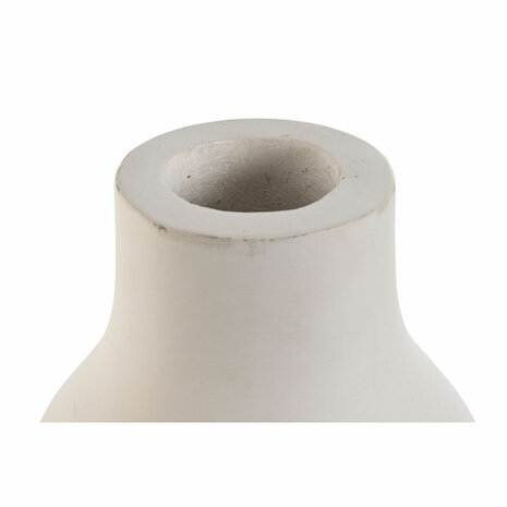 Vaas Home ESPRIT Wit Mangohout Modern Gezicht 15 x 15 x 30 cm 2