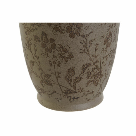 Vaas Home ESPRIT Bruin Groen Keramiek Blad van een plant 13 x 13 x 35 cm 3
