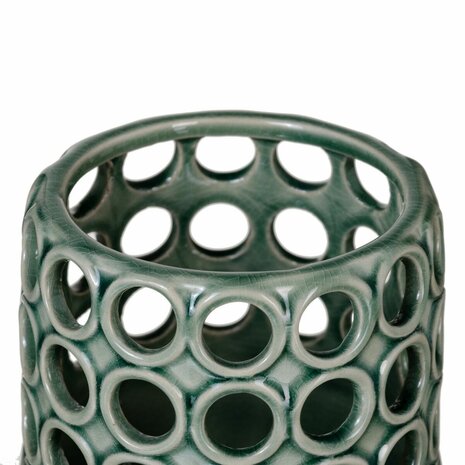 Vaas 12,5 x 12,5 x 15,5 cm Keramisch Groen 3