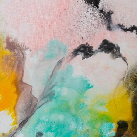 Schilderij Wit Multicolour Abstract 146 x 4 x 96 cm 4