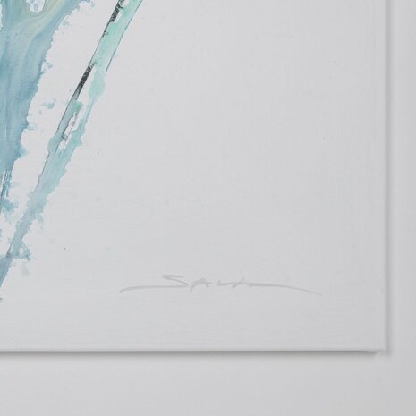 Schilderij Wit Multicolour Abstract 146 x 4 x 96 cm 5
