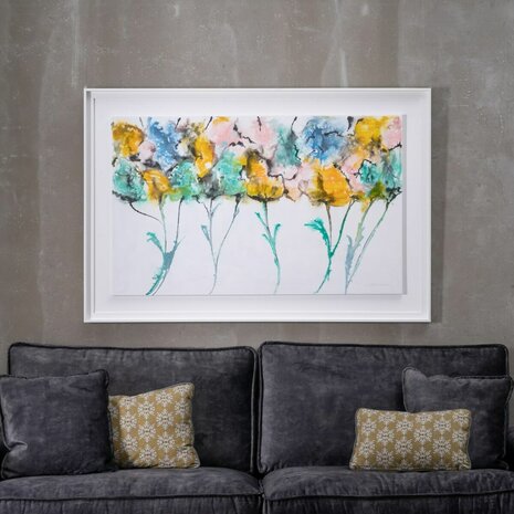 Schilderij Wit Multicolour Abstract 146 x 4 x 96 cm 8