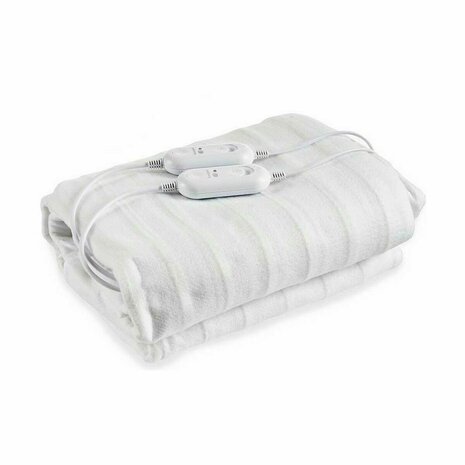 Dubbele Elektrische Deken Wit Polyester 140 x 1 x 160 cm (6 Stuks) 2