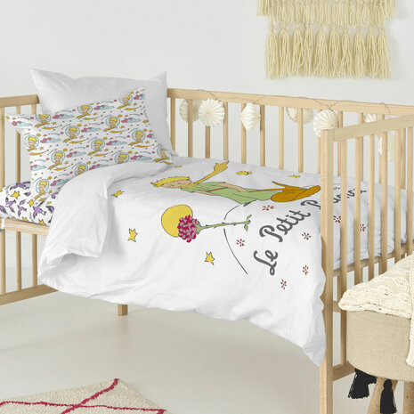 Dekbedovertrek set HappyFriday Le Petit Prince Ses Amis Multicolour Wieg voor baby&apos;s 2 Onderdelen 4