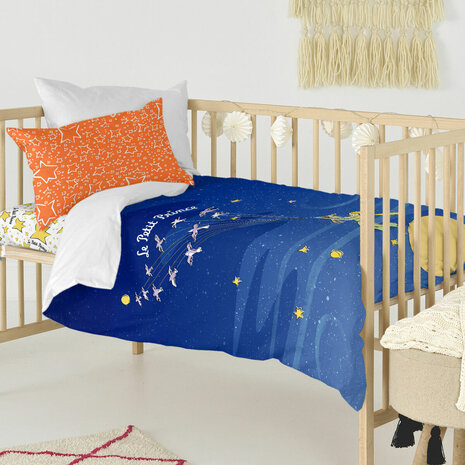 Dekbedovertrek set HappyFriday Le Petit Prince Migration Multicolour Wieg voor baby&apos;s 2 Onderdelen 4