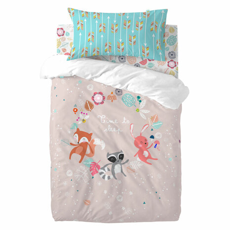 Dekbedovertrek set HappyFriday Moshi Moshi Fantasy Multicolour Wieg voor baby&apos;s 2 Onderdelen 1