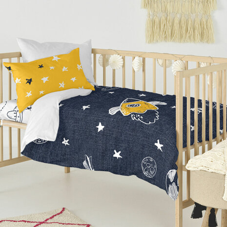 Dekbedovertrek set HappyFriday Mr Fox Starspace  Multicolour Wieg voor baby&apos;s 2 Onderdelen 3