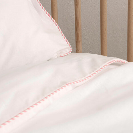 Dekbedovertrek set HappyFriday Basic Kids Roze Wieg voor baby&apos;s 2 Onderdelen 2