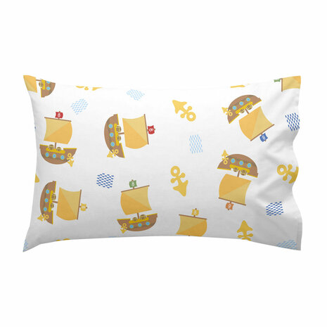 Dekbedovertrek set HappyFriday Happynois Pirate Ship Multicolour Wieg voor baby&apos;s 2 Onderdelen 5