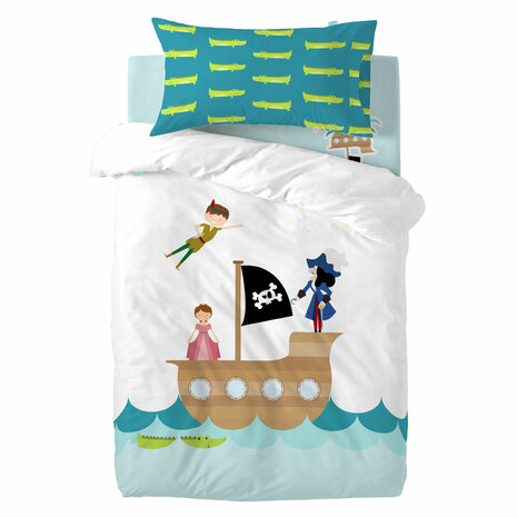 Dekbedovertrek set HappyFriday Mr Fox Flying boy Multicolour Wieg voor baby&apos;s 2 Onderdelen 1