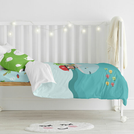 Dekbedovertrek set HappyFriday Happynois Pirata Multicolour Wieg voor baby&apos;s 2 Onderdelen 3