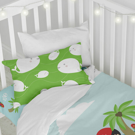 Dekbedovertrek set HappyFriday Happynois Pirata Multicolour Wieg voor baby&apos;s 2 Onderdelen 4