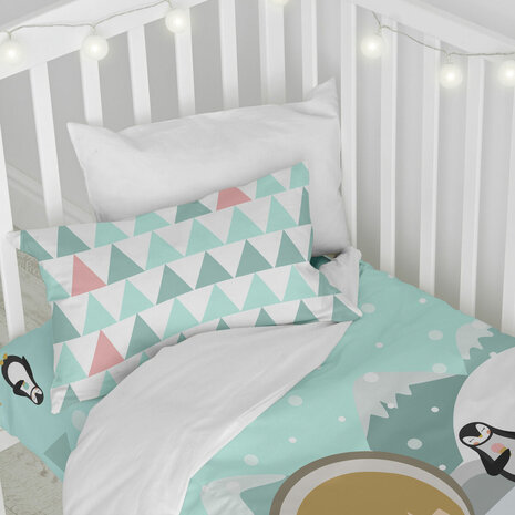 Dekbedovertrek set HappyFriday Happynois Skymo Day Multicolour Wieg voor baby&apos;s 2 Onderdelen 4