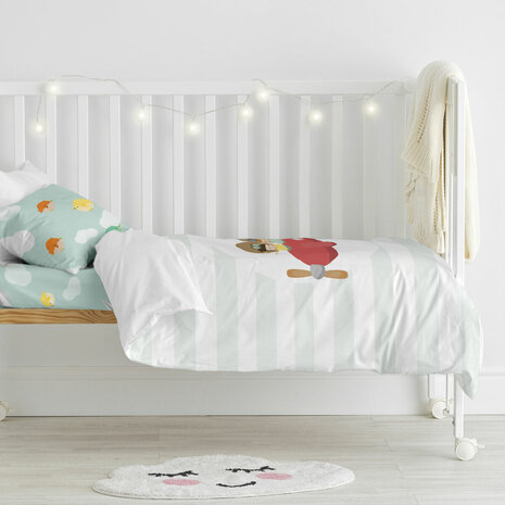 Dekbedovertrek set HappyFriday Happynois Learning To Fly Multicolour Wieg voor baby&apos;s 2 Onderdelen 3