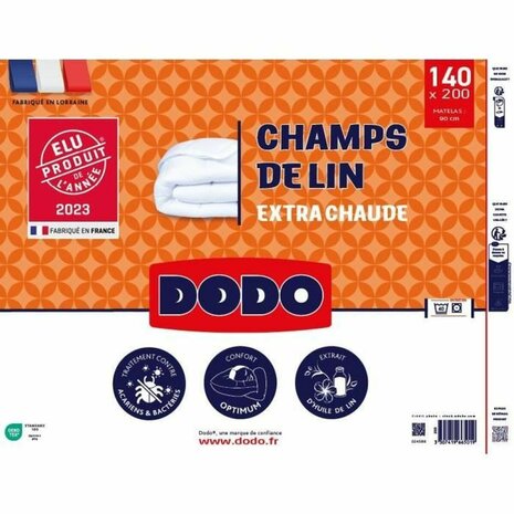 Dekbed DODO Champs de Lin 140 x 200 cm Wit 450 g/m² 1
