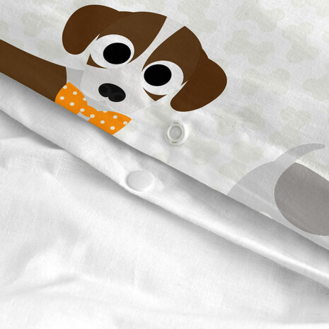 Dekbedovertrek set HappyFriday Multicolour Bed van 80/90 Hond 2 Onderdelen 5