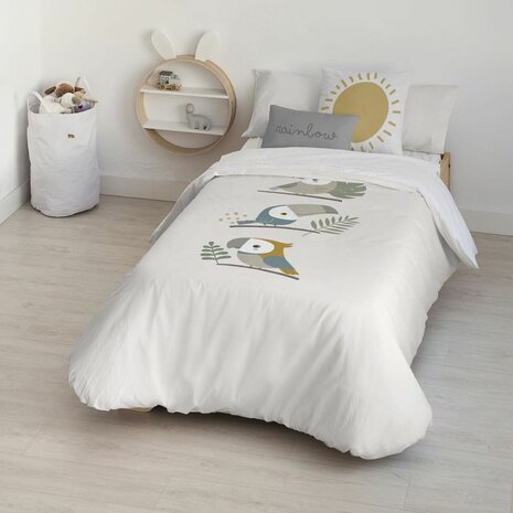 Dekbedovertrek Kids&Cotton Esko Wit 155 x 220 cm 1
