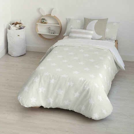 Dekbedovertrek Kids&Cotton Runar Beige 155 x 220 cm 1