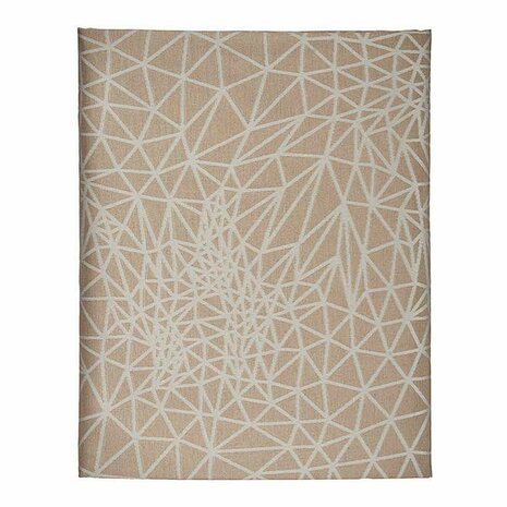 Tafelkleed Abstract Beige Jacquard Wit (140 x 180 cm) 1