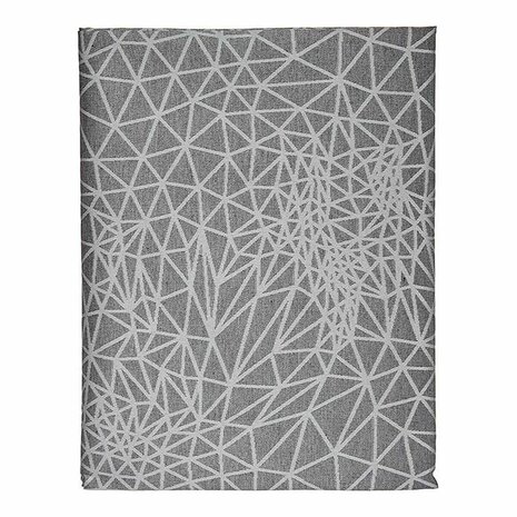 Tafelkleed Abstract Grijs Jacquard Wit (140 x 180 cm) 1