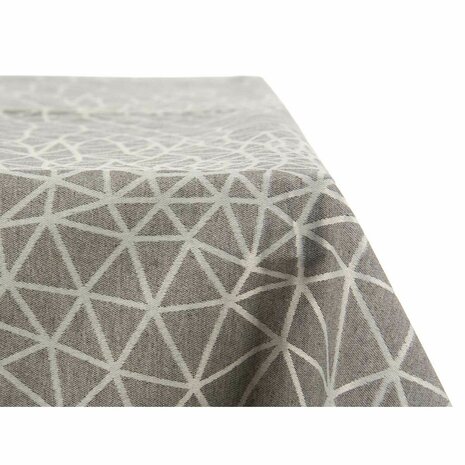 Tafelkleed Abstract Grijs Jacquard Wit (140 x 180 cm) 4