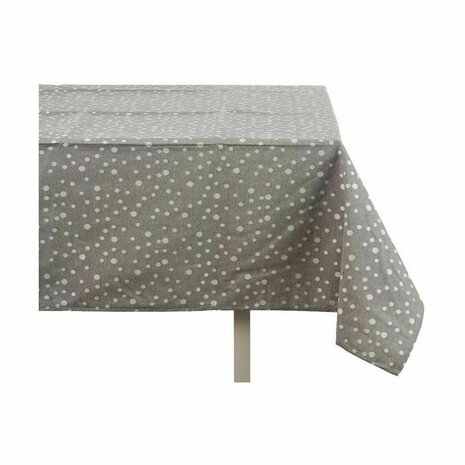 Tafelkleed Jacquard Anti-vlek Schoonheidsvlekjes 140 x 180 cm Grijs (8 Stuks) 2