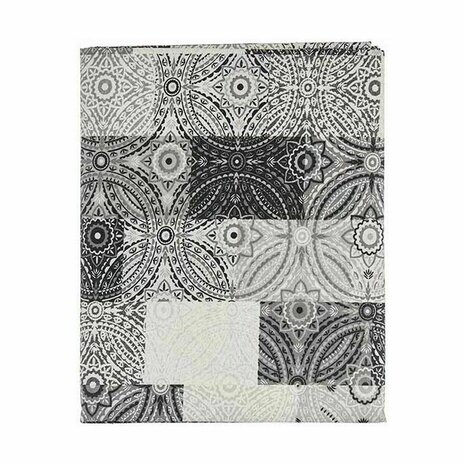 Tafelkleed Dun canvas Anti-vlek Tegel 140 x 180 cm Grijs (6 Stuks) 3