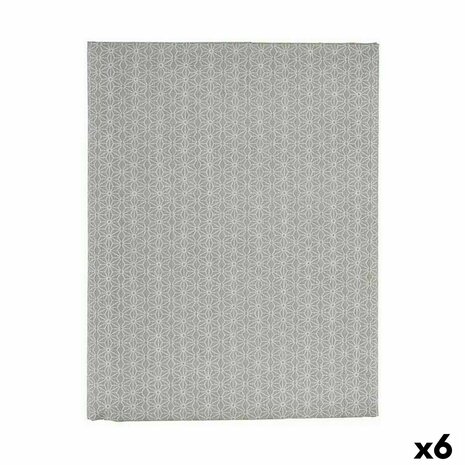 Tafelkleed Dun canvas Anti-vlek Ster 140 x 180 cm Grijs (6 Stuks) 1