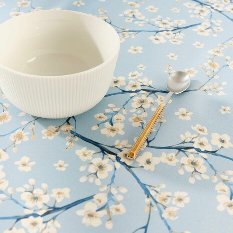 Tafelkleed Belum 0120-327 Blauw 100 x 155 cm Blommor 2