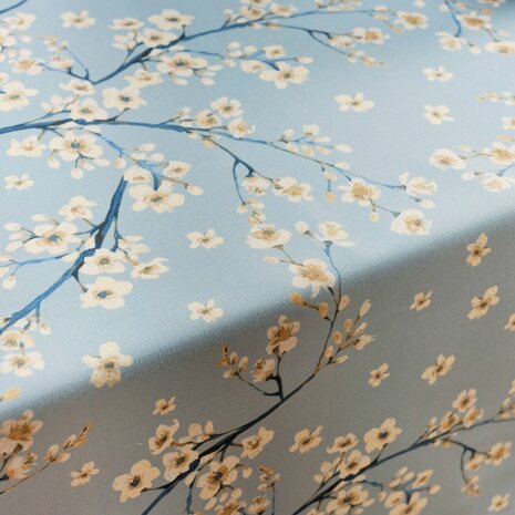 Tafelkleed Belum 0120-327 Blauw 100 x 155 cm Blommor 5