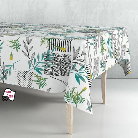 Tafelkleed op rol Exma Mix Oliedoek Wit 140 cm x 25 m 2