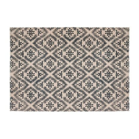 Tapijt Atmosphera Zwart Beige Katoen Multicolour 60 x 90 cm 1