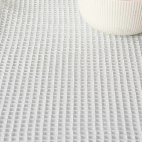Tafelloper Belum Waffle Munt Warm wit 45 x 140 cm 3
