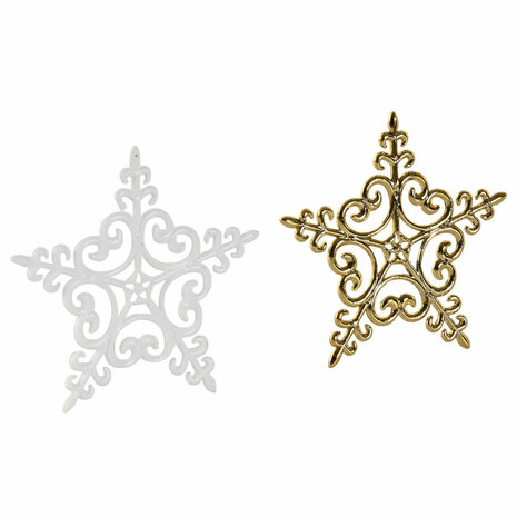 Kerstballen Home ESPRIT Gouden Polyethyleen 28 x 6 x 24 cm (55 Onderdelen) 3