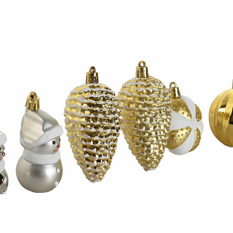 Kerstballen Home ESPRIT Gouden PVC 24 x 6 x 35 cm 2