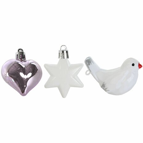 Kerstballen Home ESPRIT Roze PVC 25 x 6 x 25 cm 3