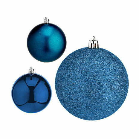 Set kerstballen Blauw Plastic 7 x 8 x 7 cm (12 Stuks) 3