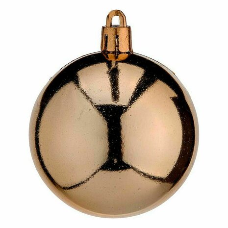 Set kerstballen Koper Plastic 6 x 7 x 6 cm (12 Stuks) 2