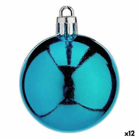 Set kerstballen Blauw Plastic 5 x 6 x 5 cm (12 Stuks) 1