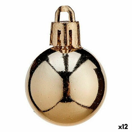 Set kerstballen Koper Plastic 3 x 4 x 3 cm (12 Stuks) 1