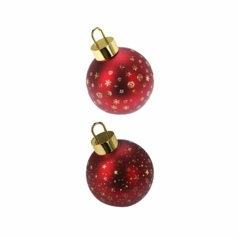 Kerstbal Lifetime Rood Ø 15 cm LED Licht 1