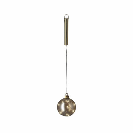Kerstbal Lumineo Gouden Kristal Ø 10 cm Om op te hangen MicroLED 1