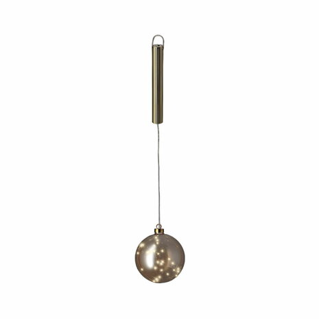 Kerstbal Lumineo Gouden Kristal Ø 14 cm Om op te hangen MicroLED 1